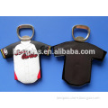 custom clothes shap 3d pvc functional bottle openers